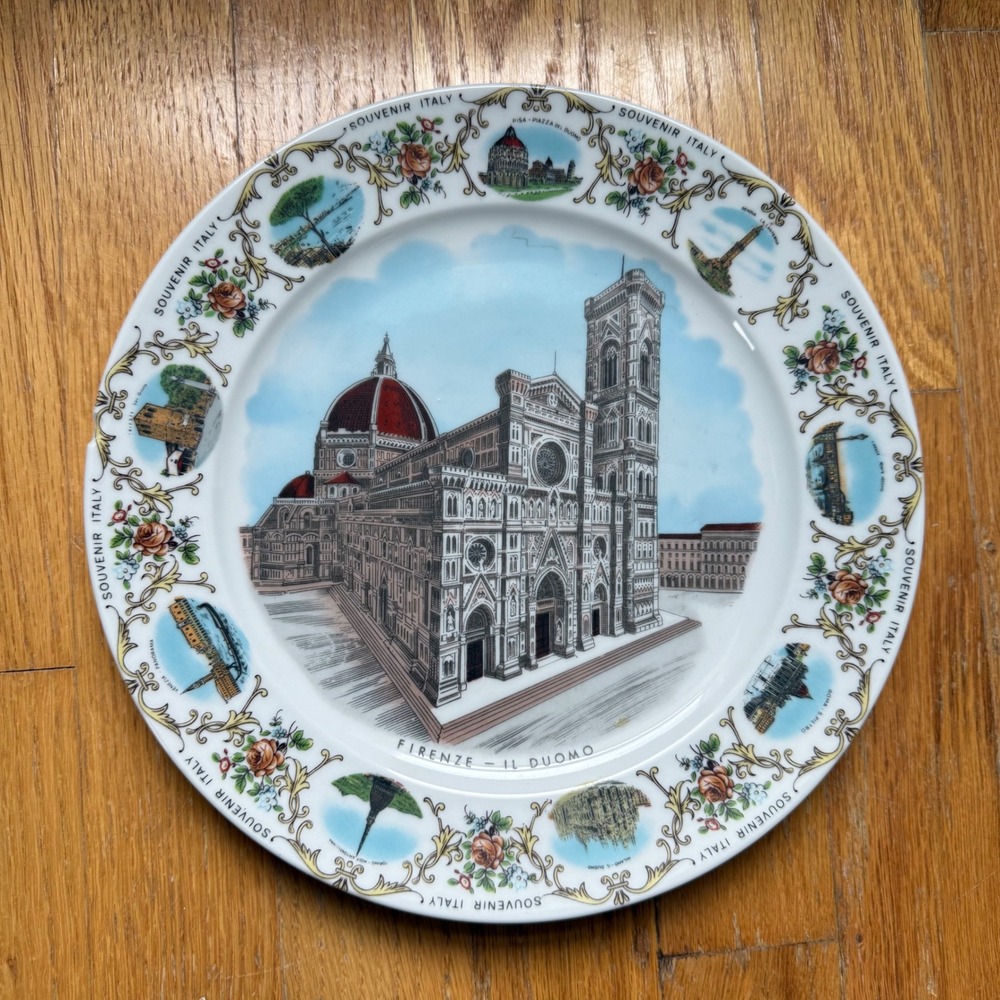 Vintage Winterling Bavaria Firenze Il Duomo Italy Souvenir Porcelain Plate 78